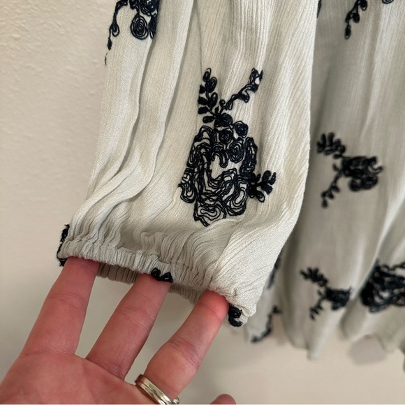 Free People White and Black Floral Mini Dress - Picture 6 of 16